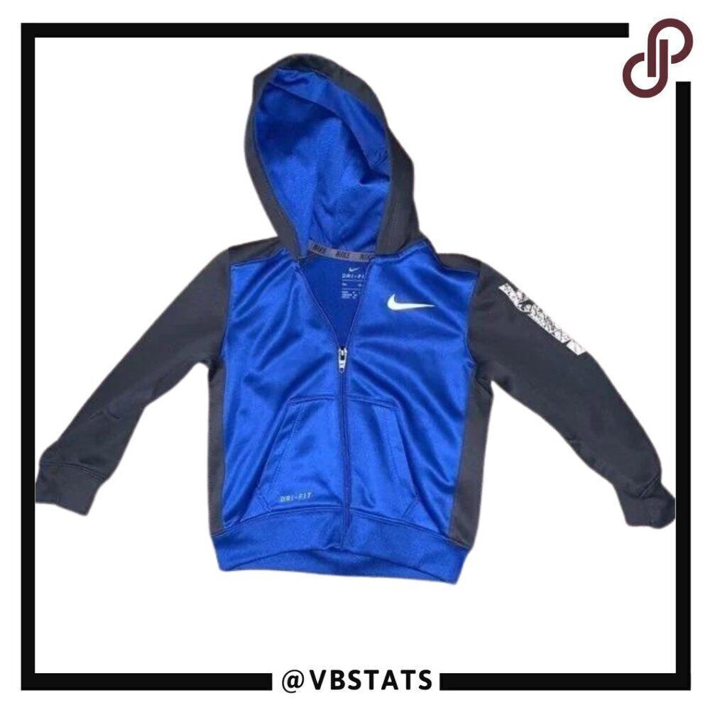 24M Nike Blue-Black-White Full Zip Hoodie Jacket